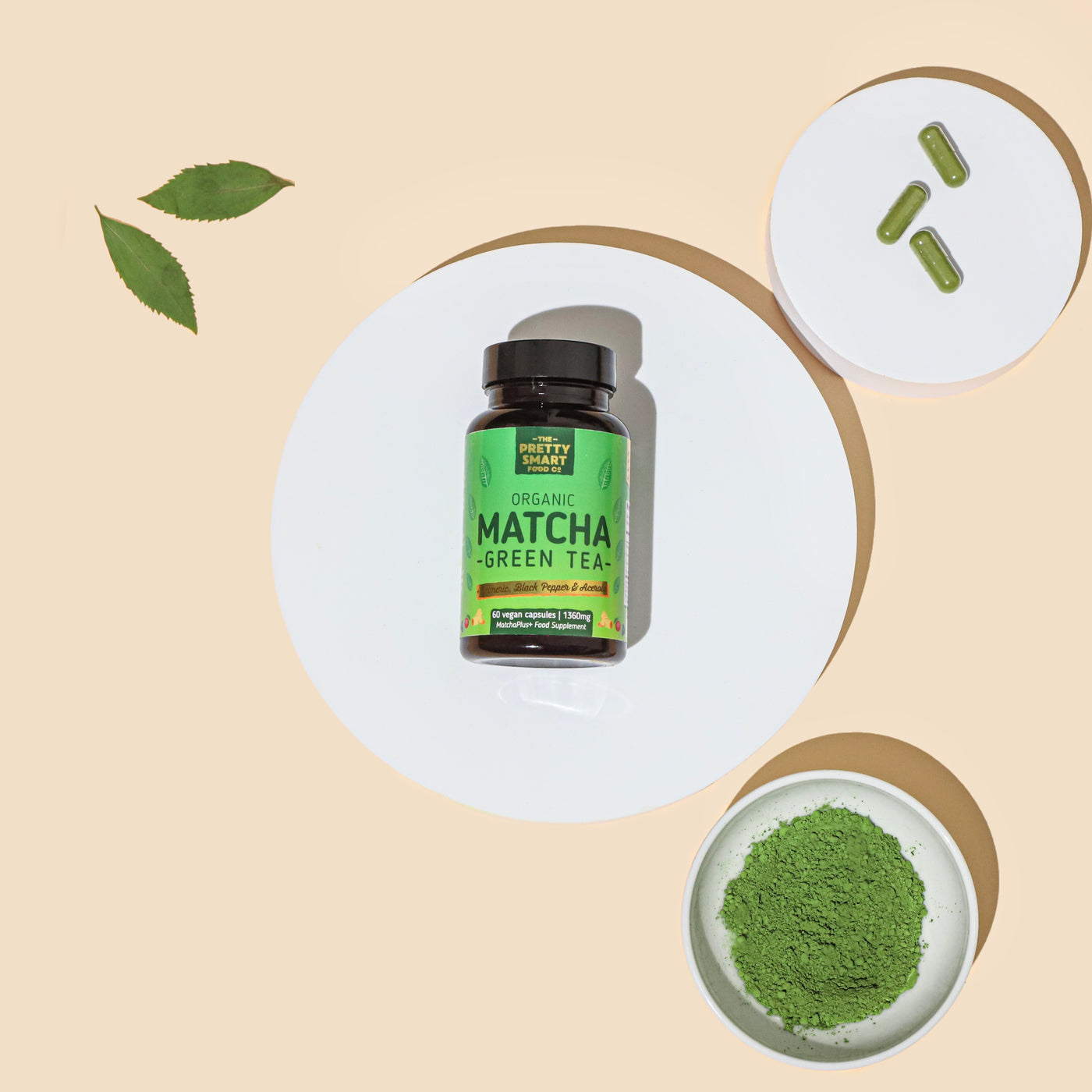 Organic Matcha Green Tea Capsules – The Pretty Smart Food Co